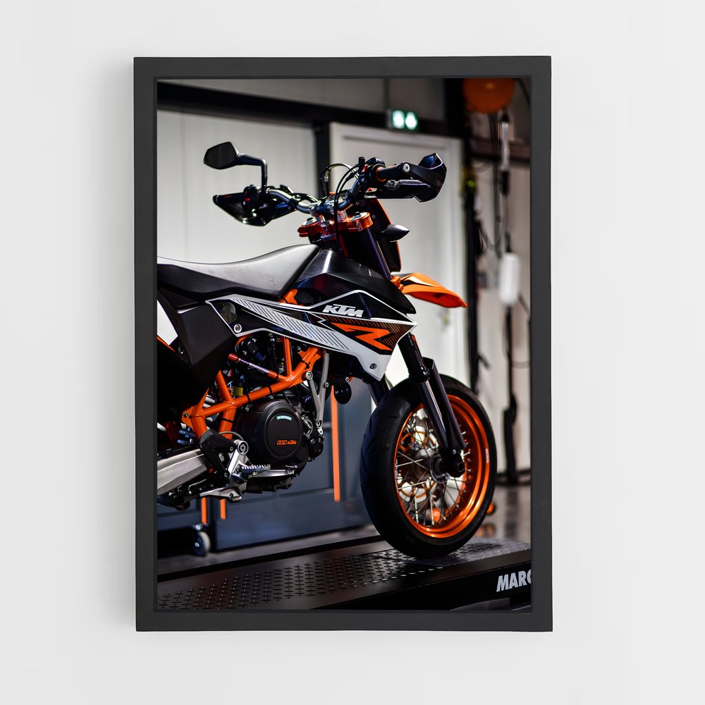 Poster Moto Garage – affiche KTM Moto (vue 2)